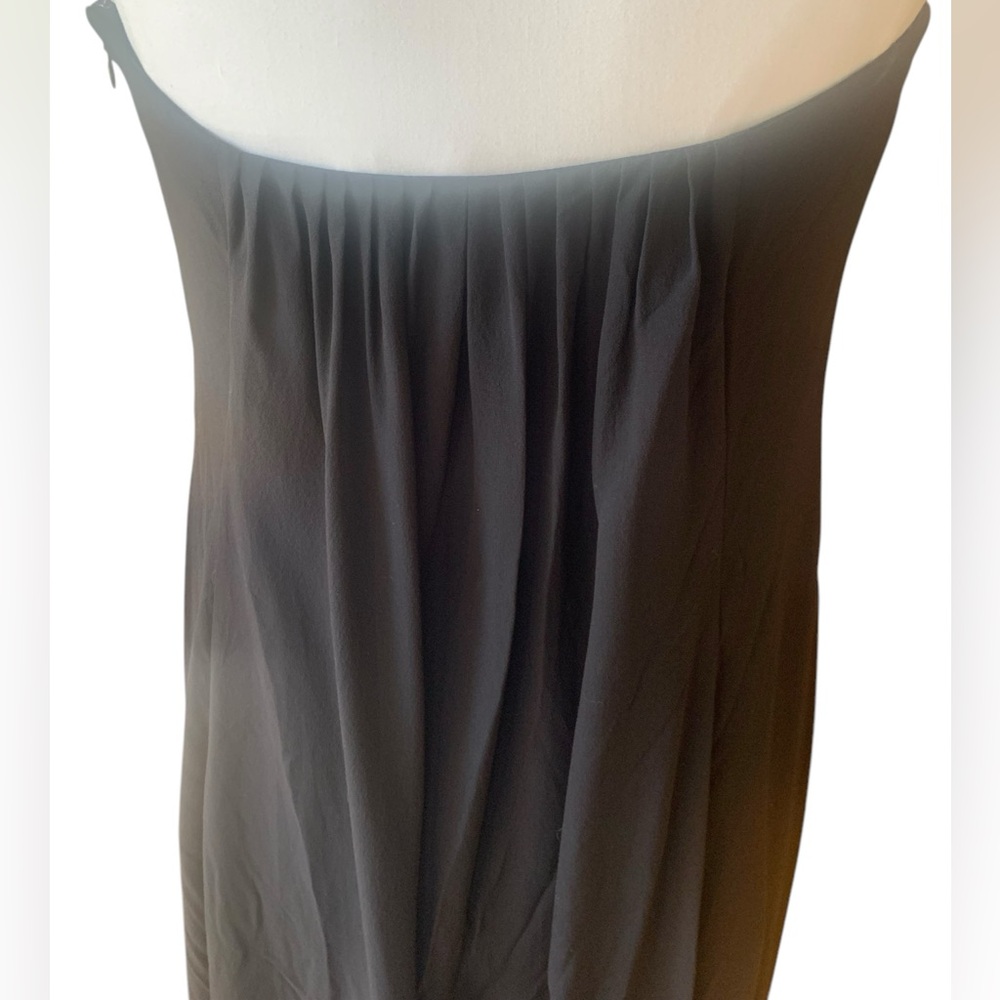 NWT Diane Von Furstenberg Silk Chiffon Formal Gown Dress Black Tie Wedding - Picture 11 of 12